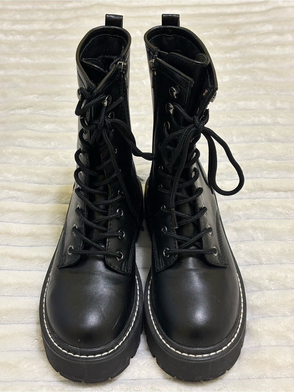 Wild Fable black combat boots sz 6 grunge moto whimsigoth